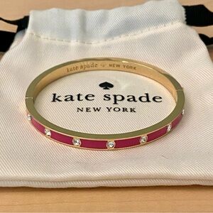 Kate Spade Thin Pink Hinge Bangle